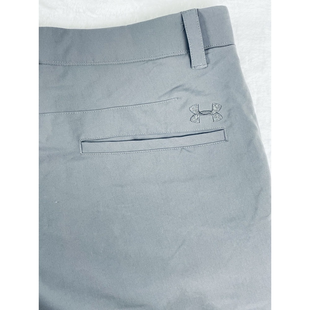 Under Armour Shorts Mens Tagged 36 Waist Gray Loose Heatgear Pockets Buttons - Picture 13 of 16